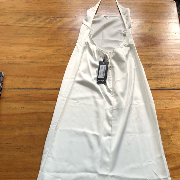 NWT NastyGal Satin Strappy Dress - Picture 8 of 8